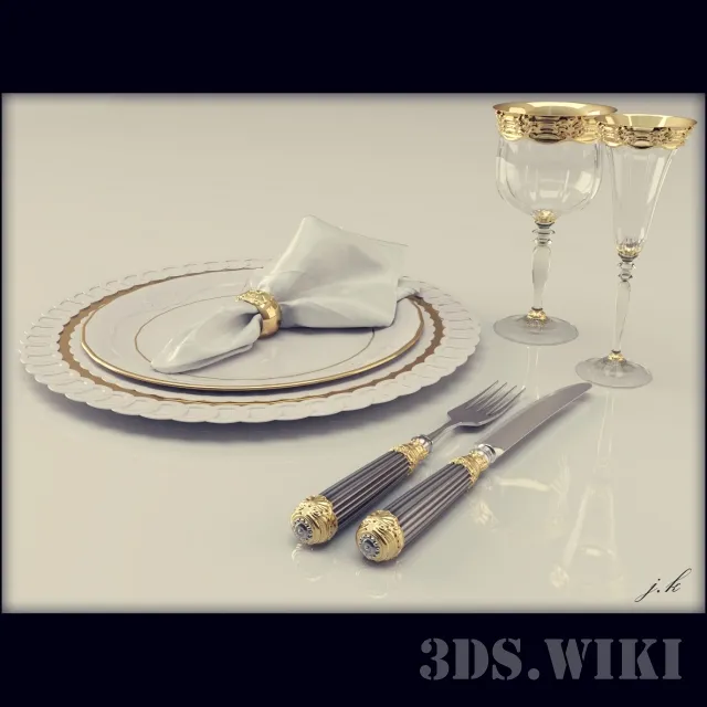 kitchen – BEAUTIFUL CLASSIC TABLEWARE 3ds Max