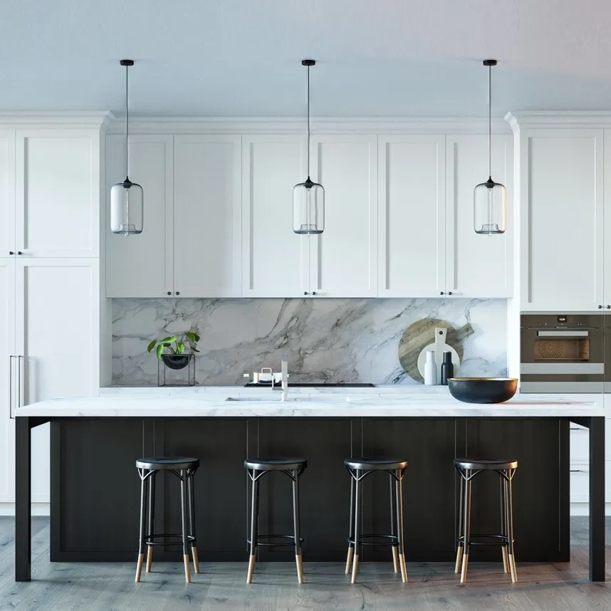 kitchen – BLACK & WHITE KITCHEN 3ds Max