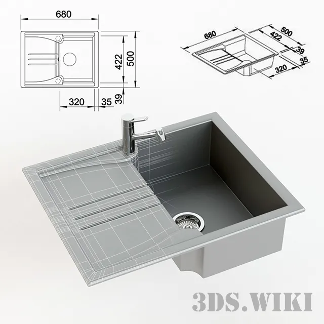 kitchen – BLANCO ENOS kitchen sink 3ds Max