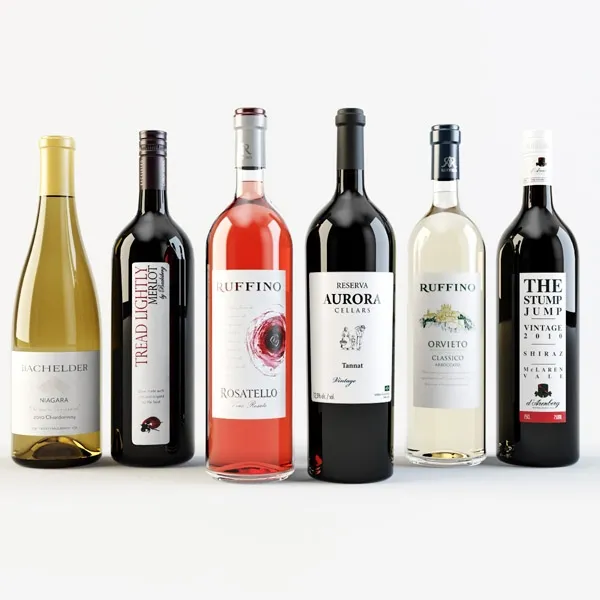 kitchen – Bottles of wine 3ds Max