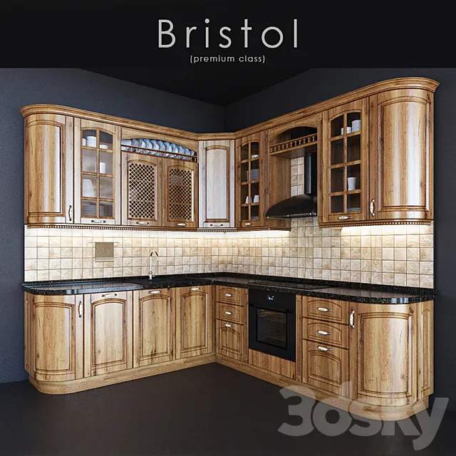 Kitchen Bristol (premium class) 3DSMax File