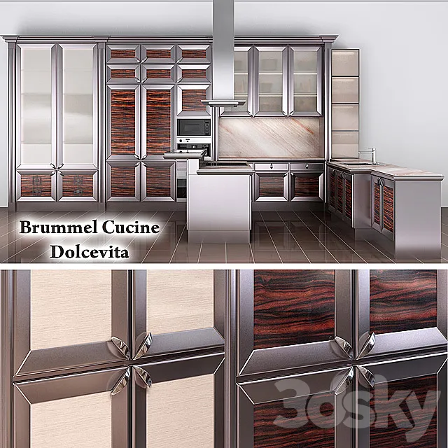 Kitchen Brummel Cucine – Dolcevita 3DS Max Model