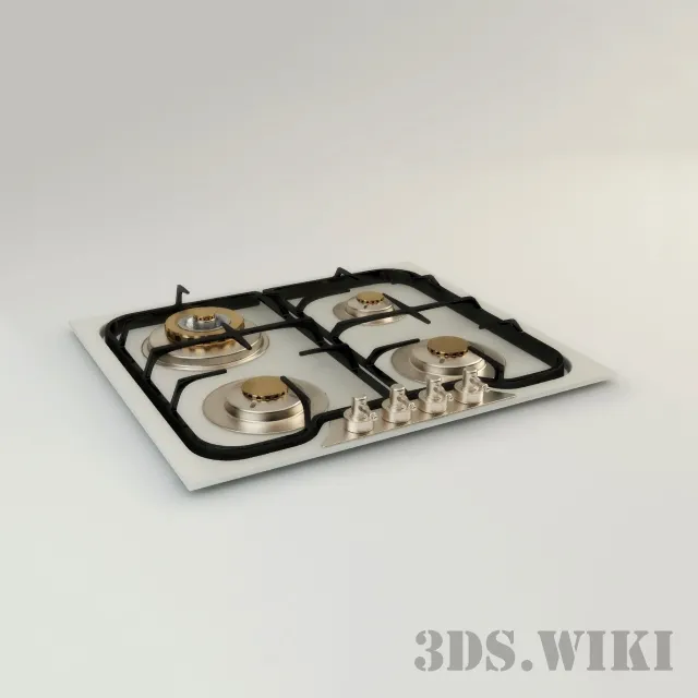 kitchen – Built-in gas hob 3ds Max