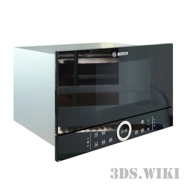 kitchen – Built-in microwave oven BOSCH BFL 634 GB1 3ds Max