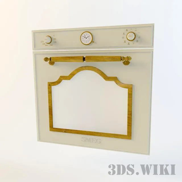 kitchen – Built-in oven Smeg SC750BS – Cortina 3ds Max