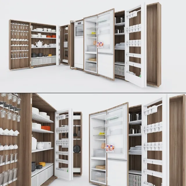 kitchen – Bulhaup B2 kitchen set 3ds Max