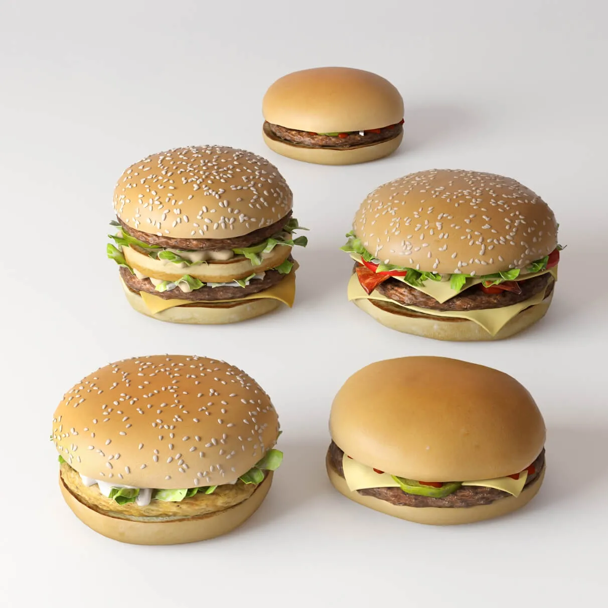kitchen – Burgers 3ds Max