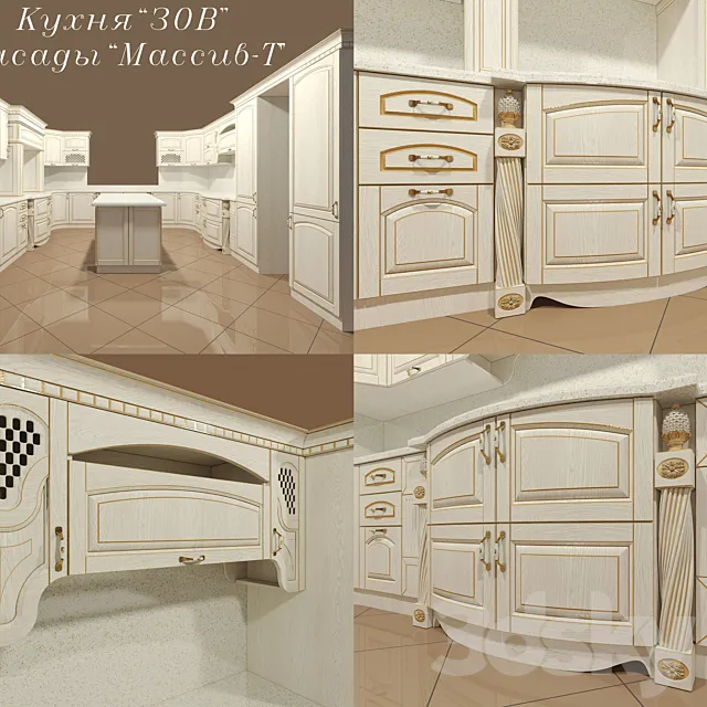 Kitchen “CALL” facades “Array-T” 3DSMax File