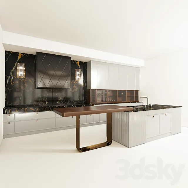 Kitchen CASTAGNA a series of DECO 3DS Max Model