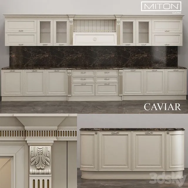 Kitchen Caviar Miton Cucine 3dsMax Model