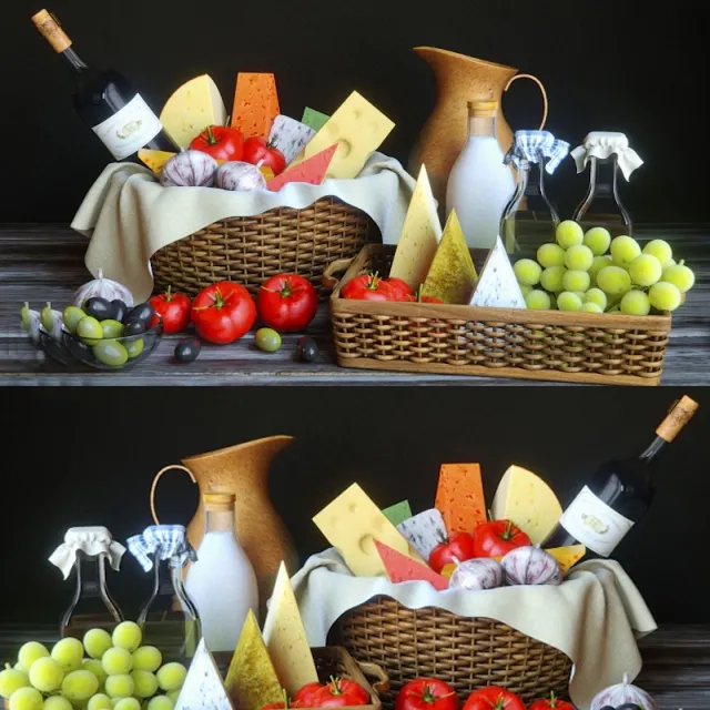 kitchen – Cheese 3ds Max