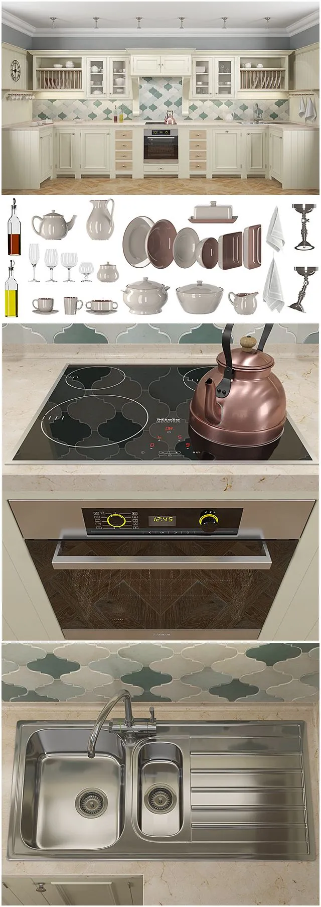 Kitchen Chichester manufacturer Neptune 3dsMax Model