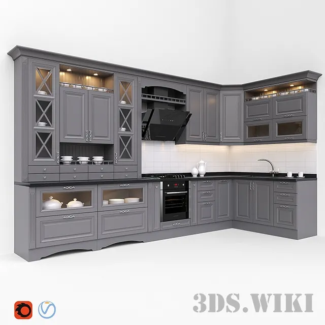 kitchen – Classic cuisine 3ds Max