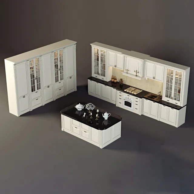 kitchen – Classic Kitchen 3ds Max