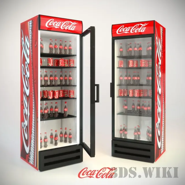 kitchen – Coca Cola – Refrigerator 3ds Max
