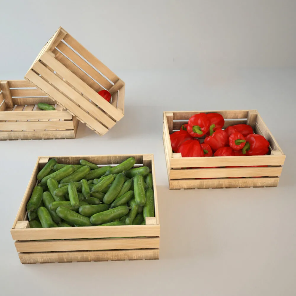 kitchen – Collection of vegetables 005 3ds Max