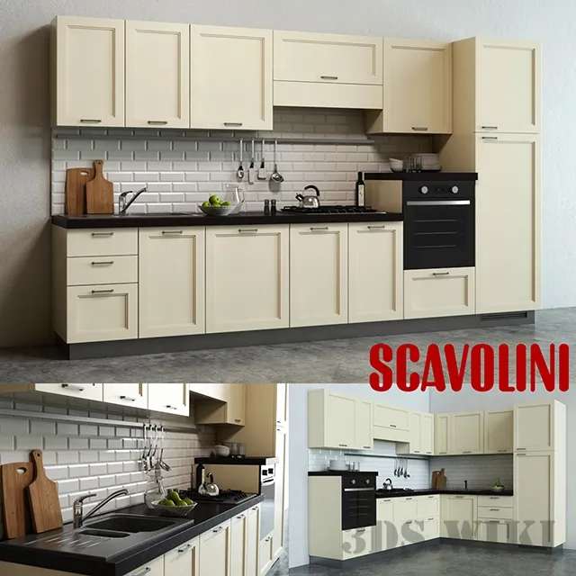 kitchen – Colony Italian cuisine – Scavolini 3ds Max
