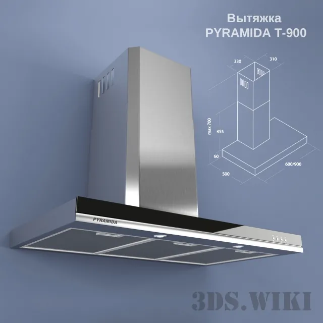 kitchen – Cooker hood PYRAMIDA T-900 3ds Max