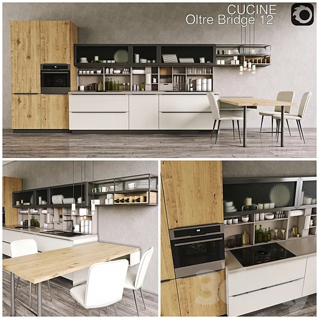 Kitchen CUCINE LUBE Oltre 3DS Max Model