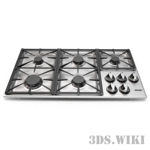 kitchen – Dacor Renaissance built-in gas hob 3ds Max