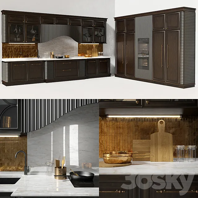 Kitchen Dama from the Italian factory Prestige 3ds Max