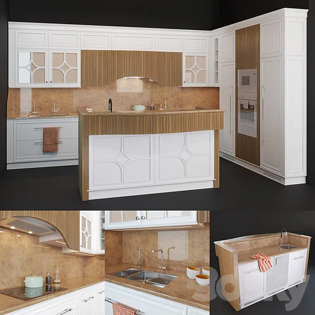 Kitchen Dama Prestige 3DS Max Model