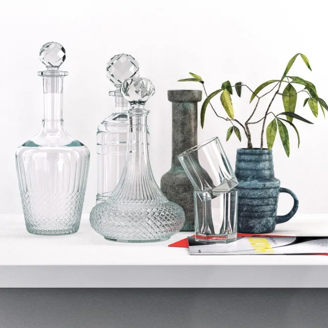 kitchen – Decor set 01 3ds Max