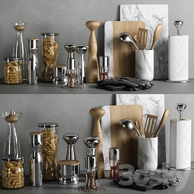 kitchen decor set 04 3DS Max Model