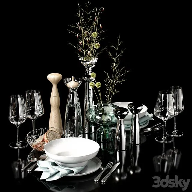 kitchen decor set 08 3dsMax Model