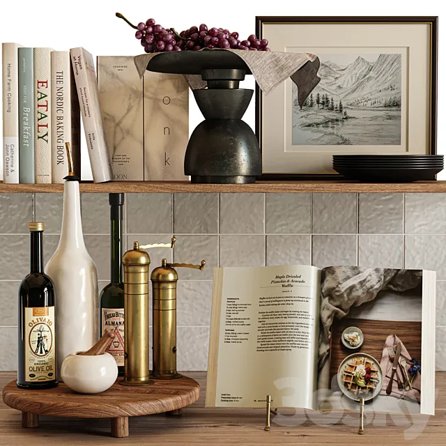 kitchen decor set 3ds Max