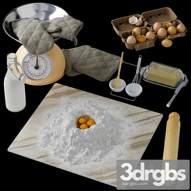 Kitchen decor set 5 3dsmax Download