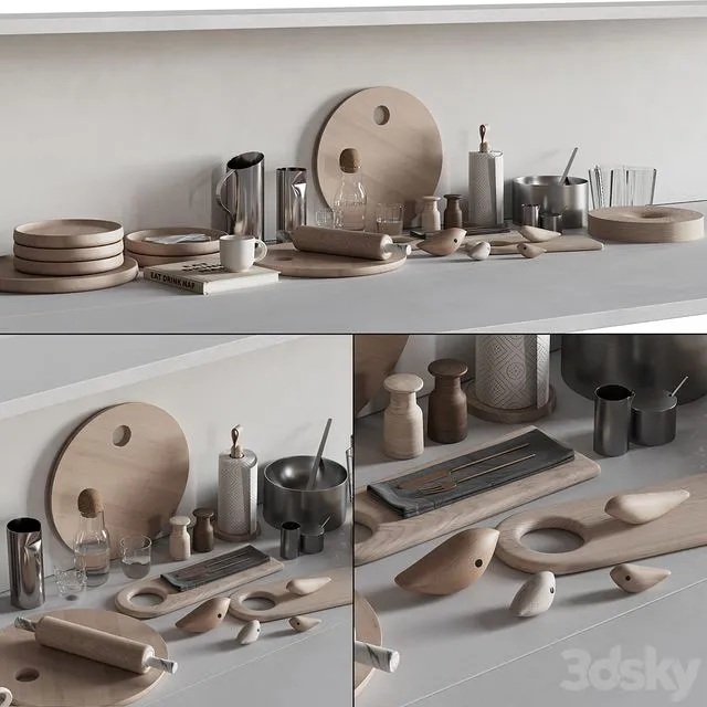 Kitchen Decor Set Accessories 02 3dsMax Model