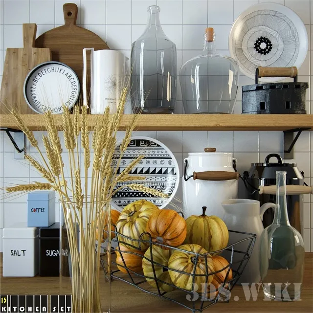 kitchen – Decorative set – little things for the kitchen 3ds Max