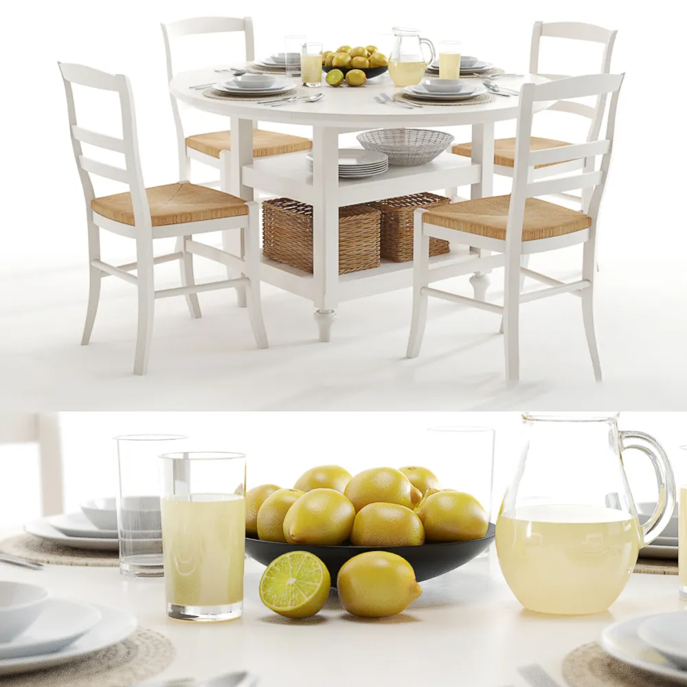 kitchen – Dining table for kitchen 03 3ds Max