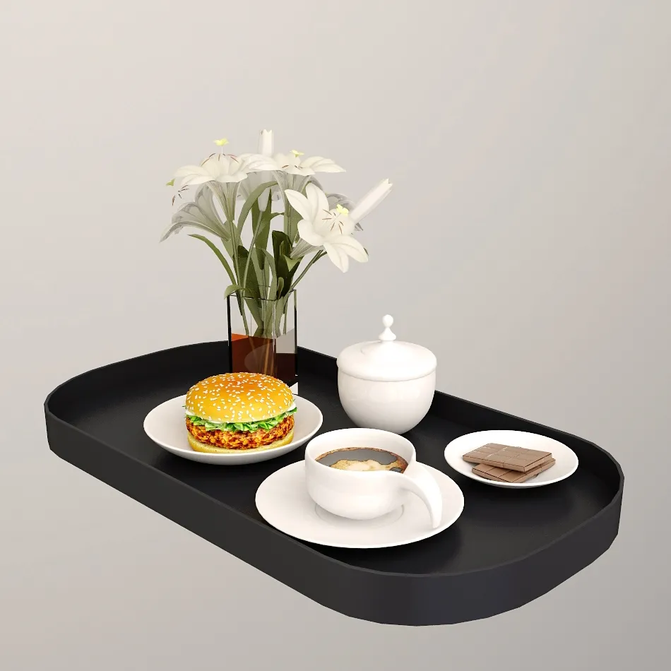 kitchen – Dinner time 3ds Max