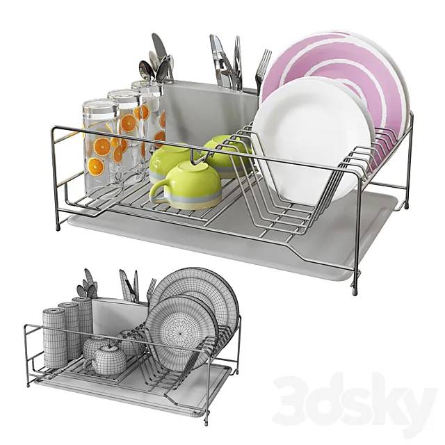 Kitchen dish rack _ CUCHITA 3ds Max