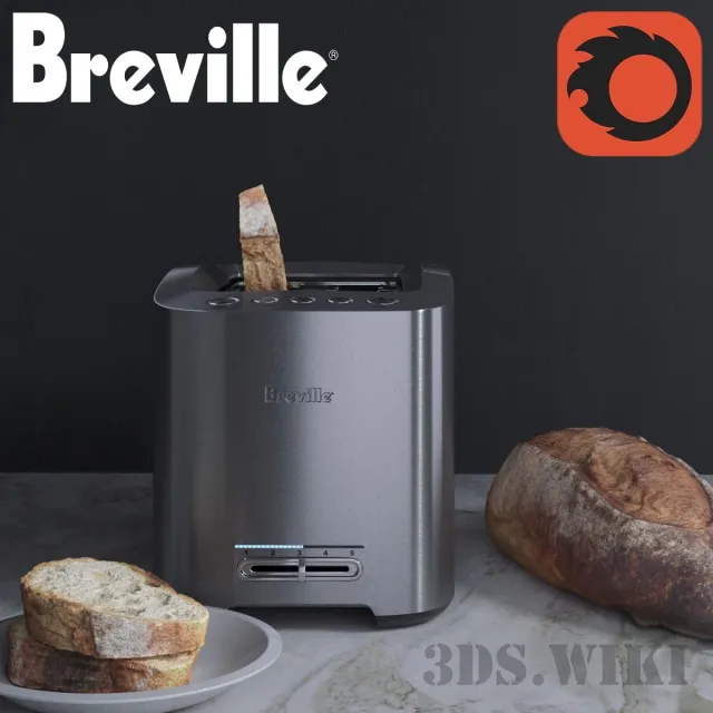 kitchen – Electric Toaster Breville 3ds Max