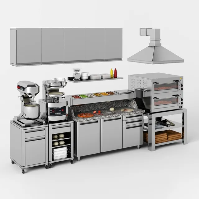 kitchen – Equipment for pizzeria 3ds Max