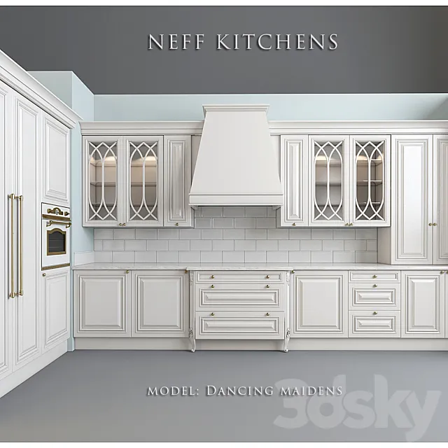 Kitchen Factory NEFF Kitchens. Model Dancing Maidens 3DSMax File