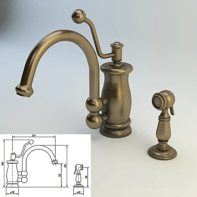 Kitchen faucet Migliore Vivaldi ML.VIV-9920 3ds Max