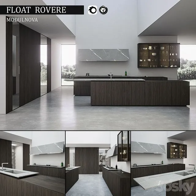 Kitchen Float Rovere 3dsMax Model