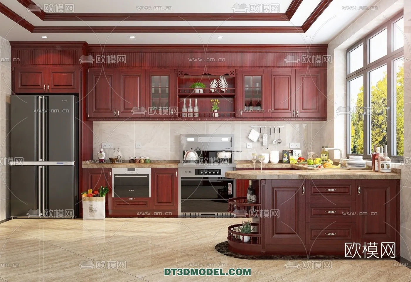 Kitchen for Home – Interior 3D Models – 019