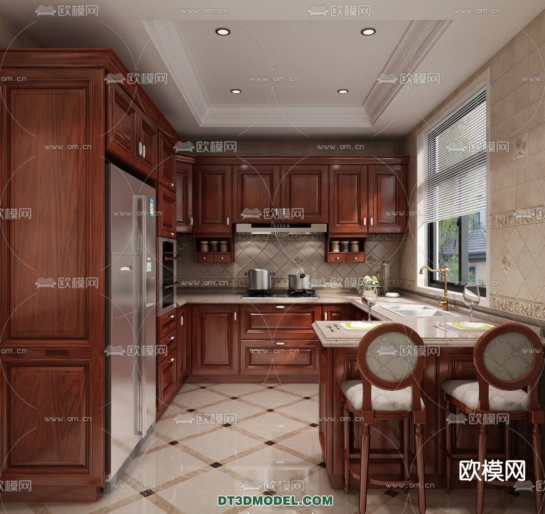 Kitchen for Home – Interior 3D Models – 057