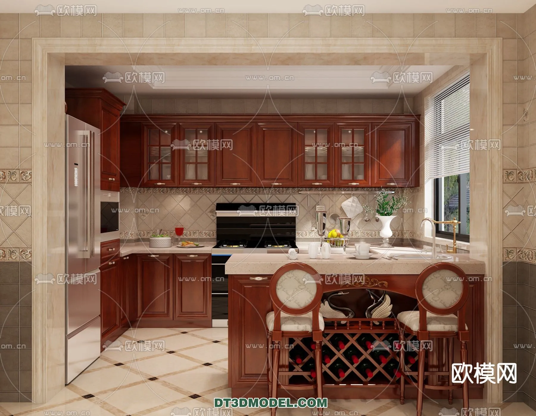 Kitchen for Home – Interior 3D Models – 071