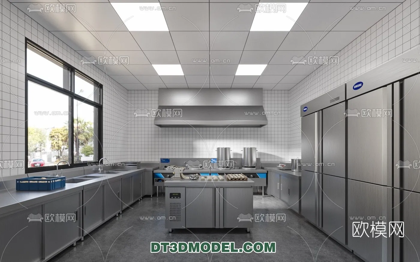 Kitchen for Restaurant – 3D Models – 002