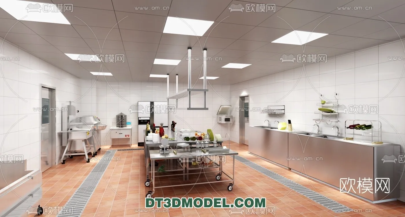 Kitchen for Restaurant – 3D Models – 010