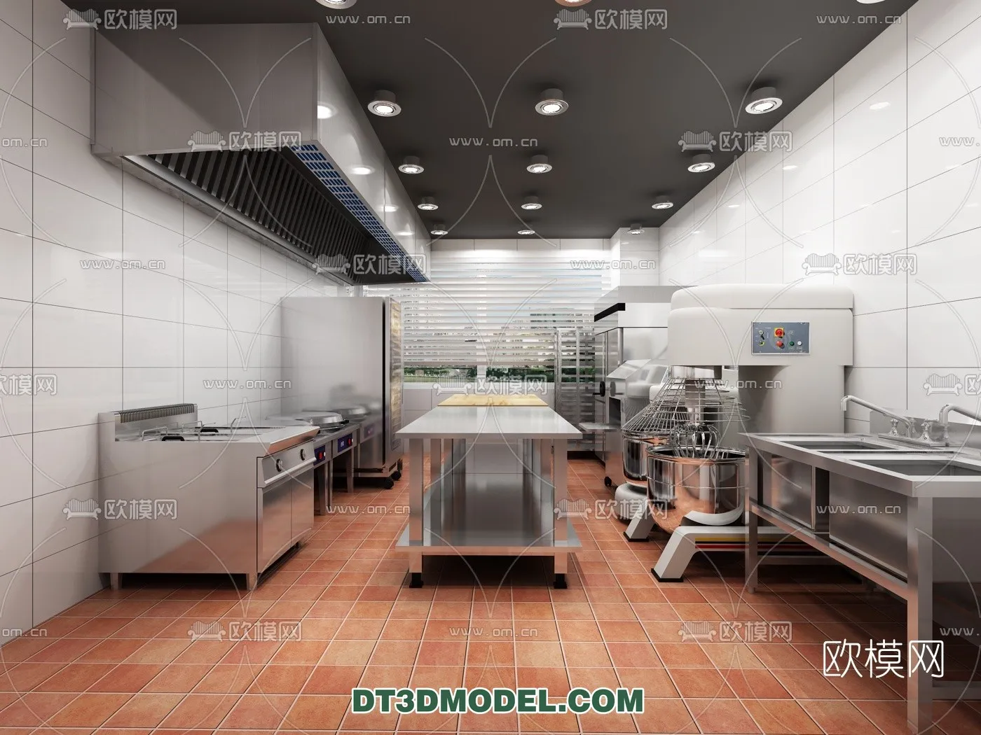 Kitchen for Restaurant – 3D Models – 011