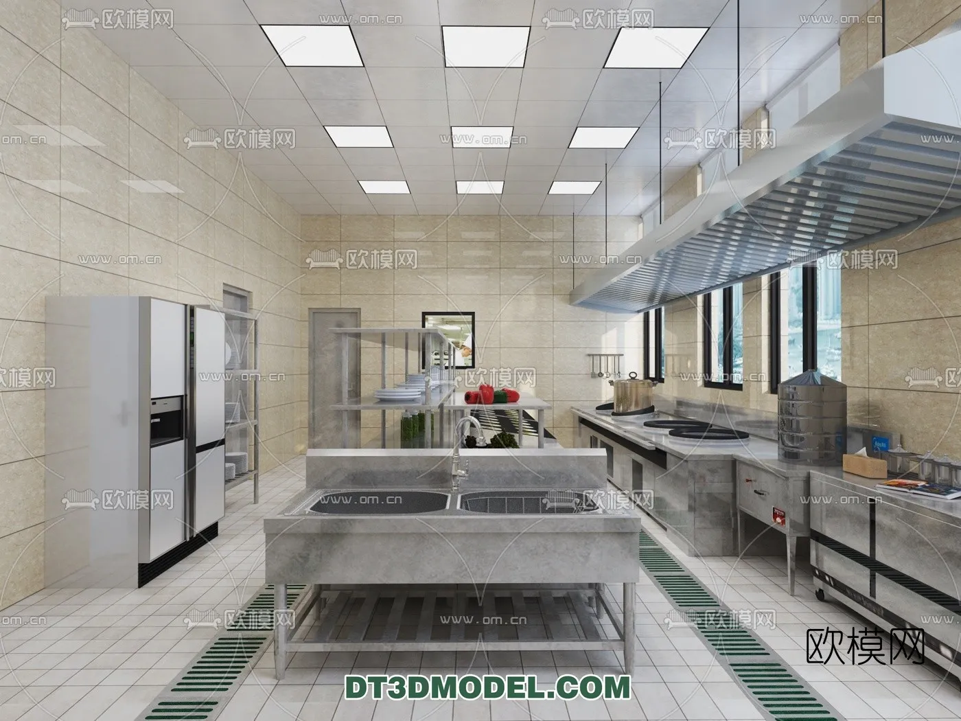 Kitchen for Restaurant – 3D Models – 012