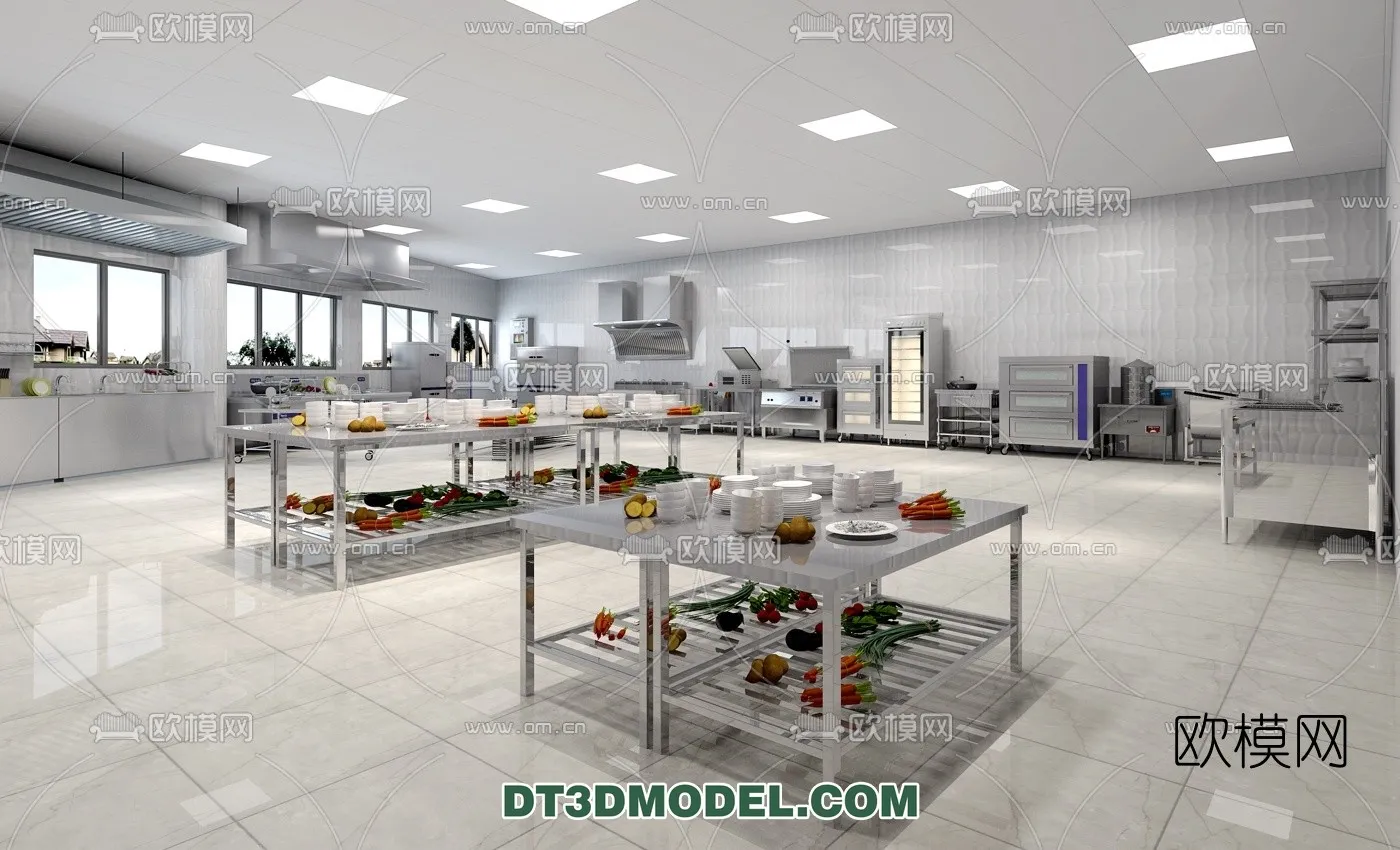 Kitchen for Restaurant – 3D Models – 013