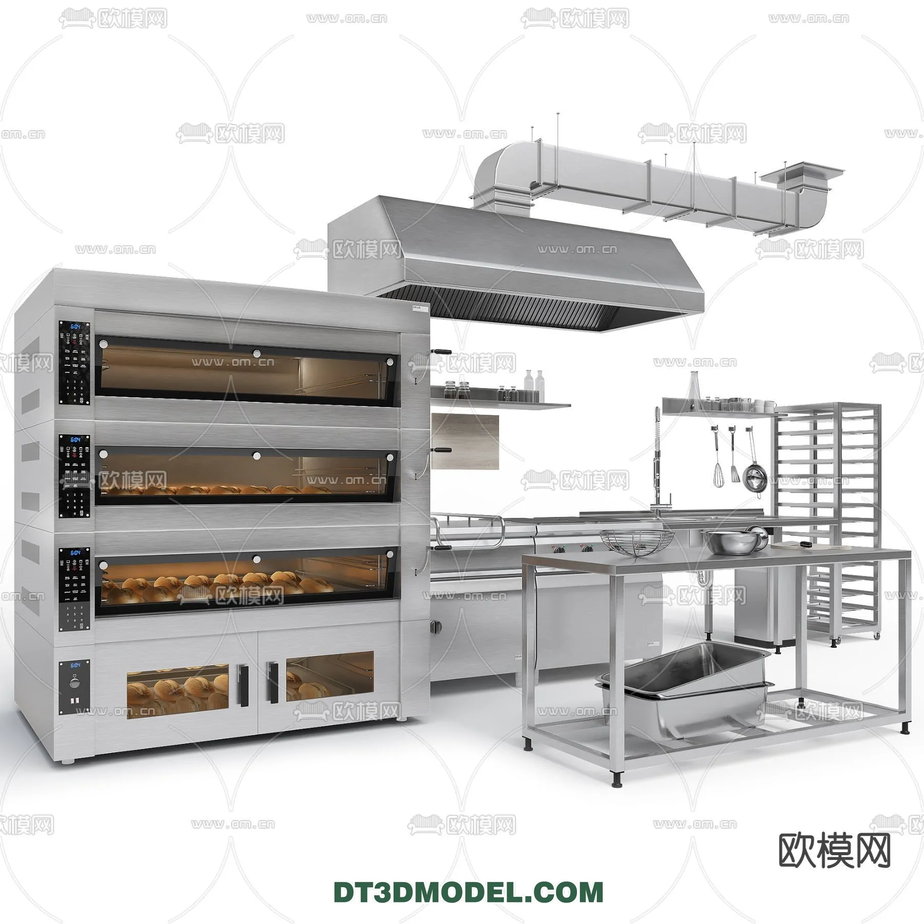 Kitchen for Restaurant – 3D Models – 021